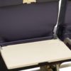 Flugzeugsitz Doppelbank blau Leder gebraucht EconomyClass Tische wingdesign.com