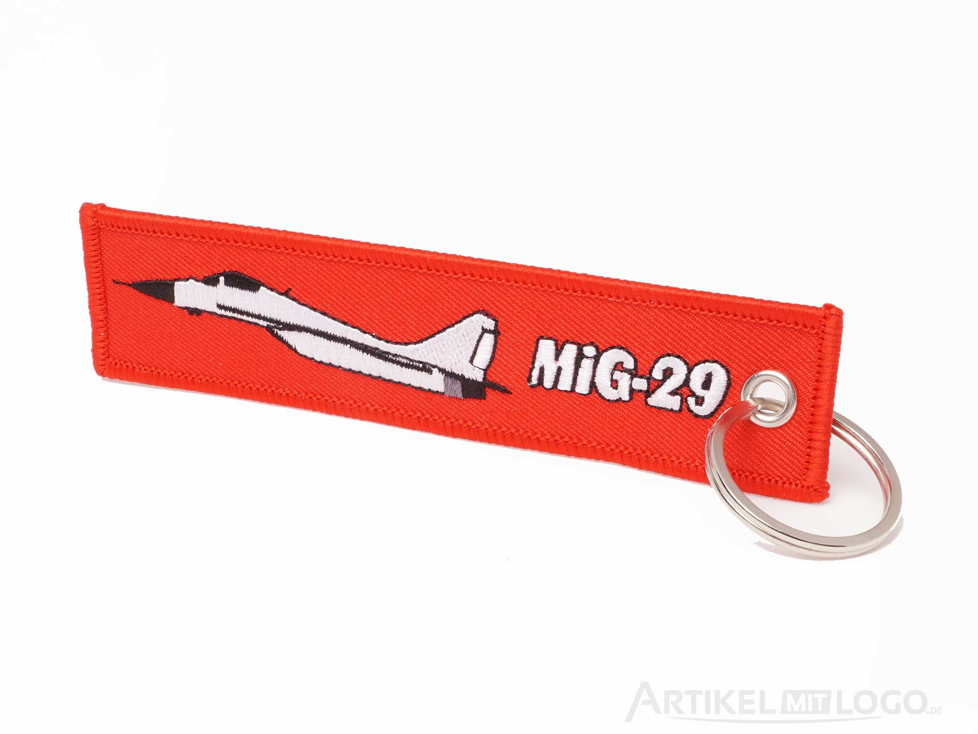 Mig 29 Remove Before Flight Schluesselanhaenger rot weiss