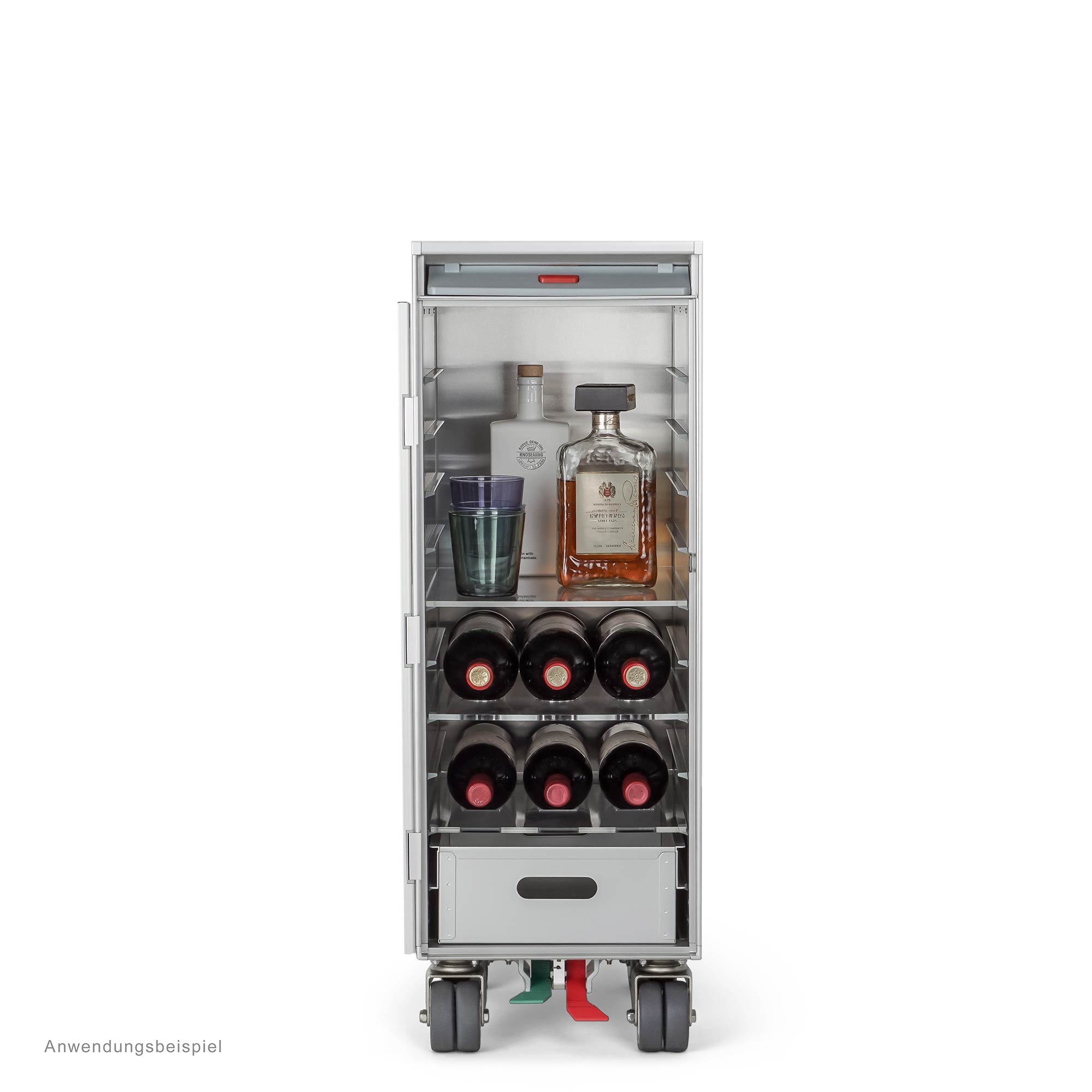 Multi-Bar Ausstattung Wingdesign Flugzeugtrolley 86cm